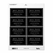 Elegant Candle Company V2 Kaars Jar Label (Full Sheet)