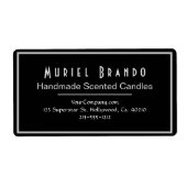 Elegant Candle Company V2 retouradreslabel Etiket (Voorkant)