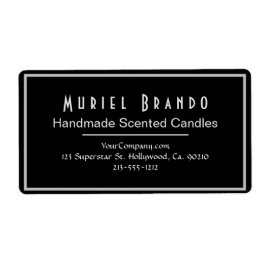 Elegant Candle Company V2 retouradreslabel Etiket