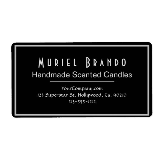 Elegant Candle Company V2 retouradreslabel Etiket (Voorkant)