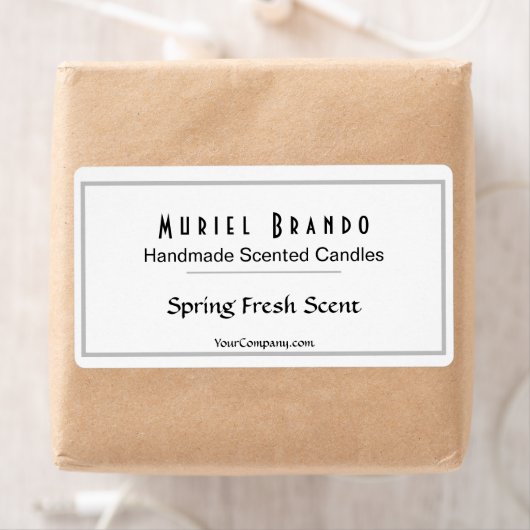 Elegant Candle Company V3 Kaars Pot Label (Insitu)