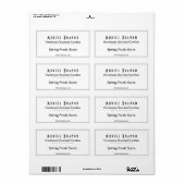 Elegant Candle Company V3 Kaars Pot Label (Full Sheet)