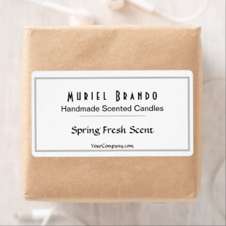 Elegant Candle Company V3 Kandle Jar Label