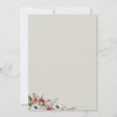 Elegant Candle Lantern Waterverf Floral Wedding Kaart (Achterkant)