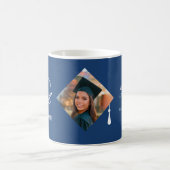 Elegant Cap Topper Custom Graduate Photo Keepsake Koffiemok (Center)