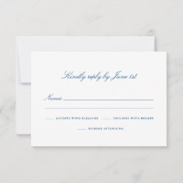 Elegant Cape Cod-nummer bijwonen RSVP-kaart RSVP Kaartje