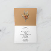 Elegant Caramel Beige Gold Birthday Party gevouwen (Binnen)