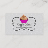 Elegant Caramel Cupcake bakkerij Visitekaartje (Voorkant)