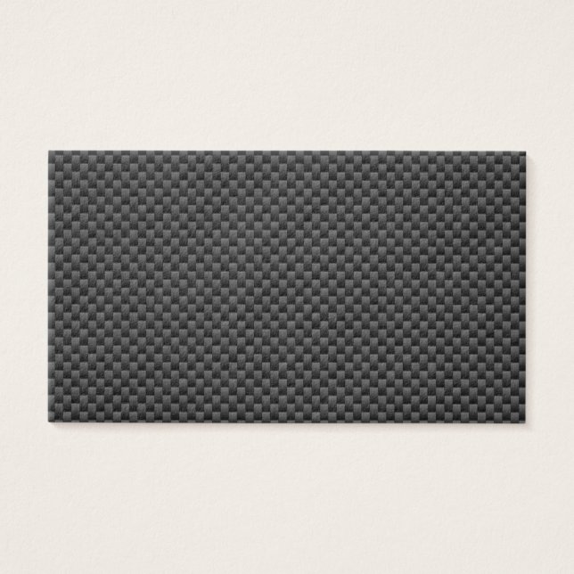 Elegant Carbon Fibre Style Print Background Visitekaartje (Voorkant)