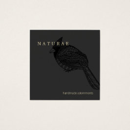 Elegant Cardinaal Bird Creative Designer Vierkante Visitekaartjes