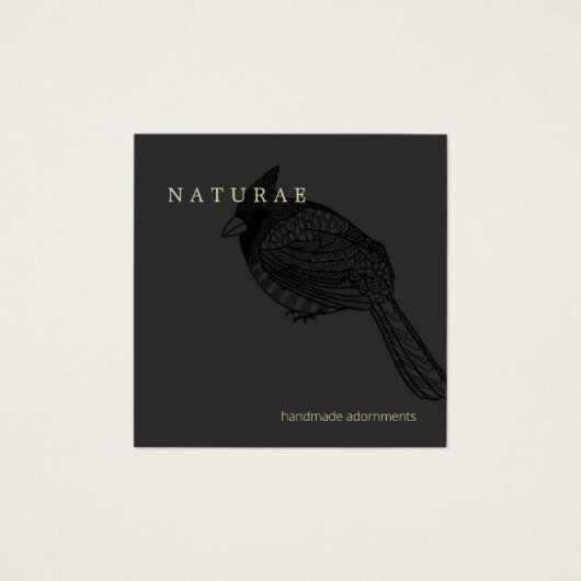 Elegant Cardinaal Bird Creative Designer Vierkante Visitekaartjes (Voorkant)
