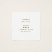 Elegant Cardinaal Bird Creative Designer Vierkante Visitekaartjes (Achterkant)