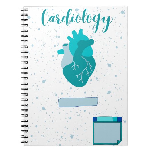 Elegant cardiology notitieboek voor student genees (Voorkant)
