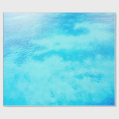 Elegant Caribbean Turquoise Zeeen Cadeaupapier (Vlak)