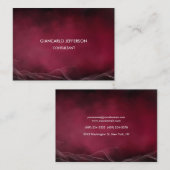 Elegant Carmine Red Minimalist Professional Chubby Visitekaartje (Voorkant / Achterkant)