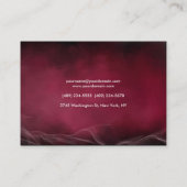 Elegant Carmine Red Minimalist Professional Chubby Visitekaartje (Achterkant)