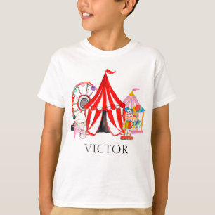 Elegant Carnaval Circus Festival Show naam Kind T-shirt