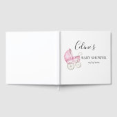 Elegant Carriage Baby shower Gastenboek (Volledig)
