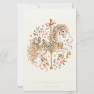 Elegant Carrouselpaard Frans Sprookje Briefpapier