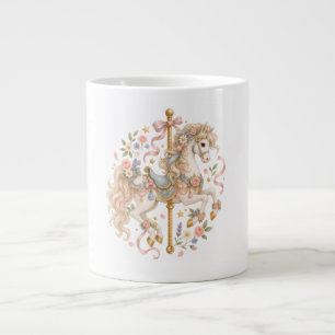 Elegant Carrouselpaard Frans Sprookje Grote Koffiekop