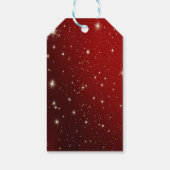 Elegant, Cartoon rendier, rood, enkels Cadeaulabel (Achterkant)