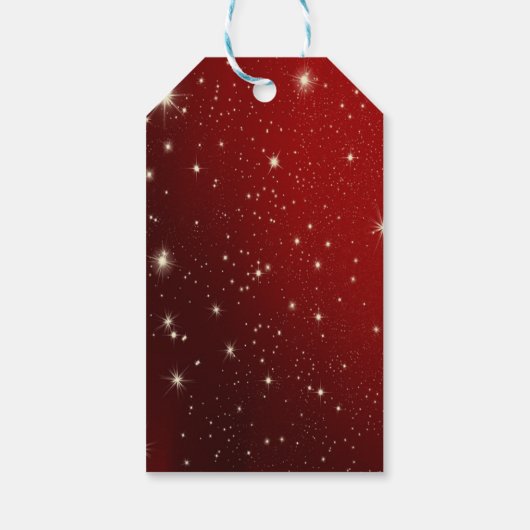 Elegant, Cartoon rendier, rood, enkels Cadeaulabel (Achterkant)