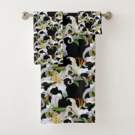 Elegant Casablanca White Oriental Lilies Bad Handdoek