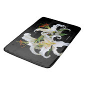 Elegant Casablanca White Oriental Lilies Badmat (Gekanteld)