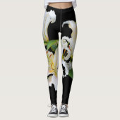 Elegant Casablanca White Oriental Lilies Leggings (Voorkant)