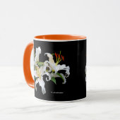 Elegant Casablanca White Oriental Lilies Mok (Voorkant links)