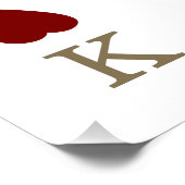 Elegant Casino Vegas Poker Wedding Welkomstbord Perfect Poster (Hoek)