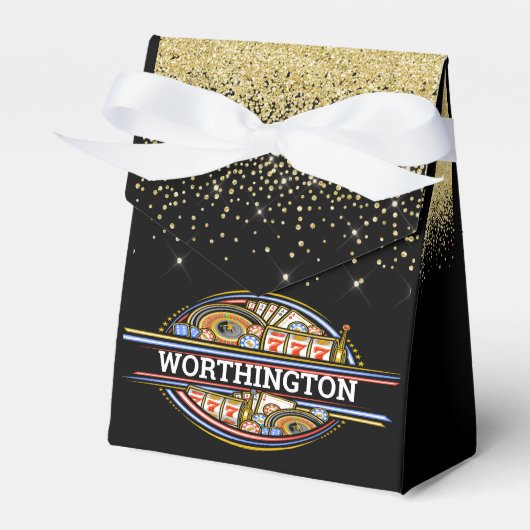 Elegant casino - zie Achterste voorverpakking Bedankdoosjes (Voorkant Zijde)