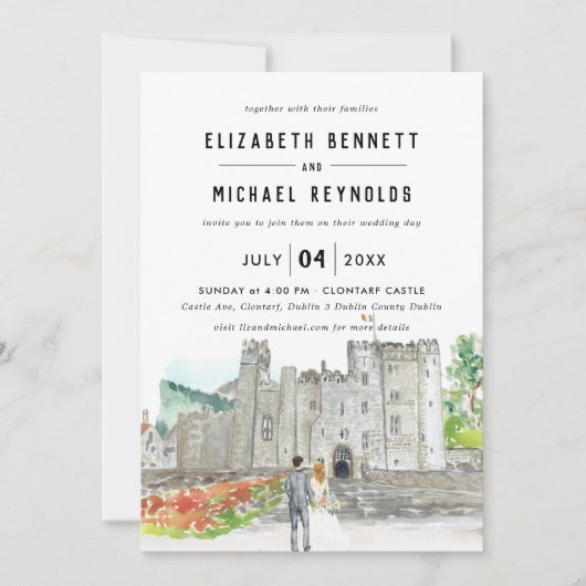 Elegant Castle | EVENTUELE Wekend ter illustratie Kaart (Voorkant)