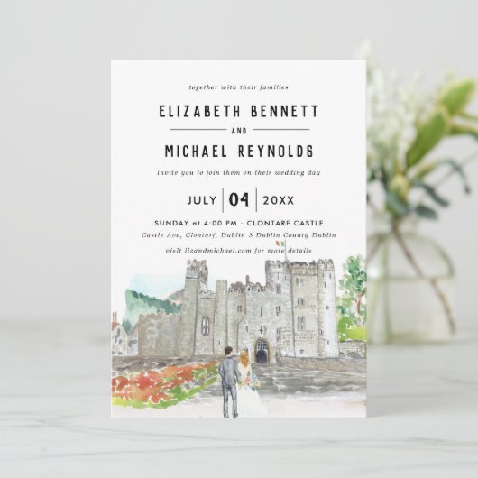 Elegant Castle | EVENTUELE Wekend ter illustratie Kaart (Staand voorkant)