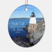 Elegant Castle Hill Lighthouse Keramisch Ornament (Links)
