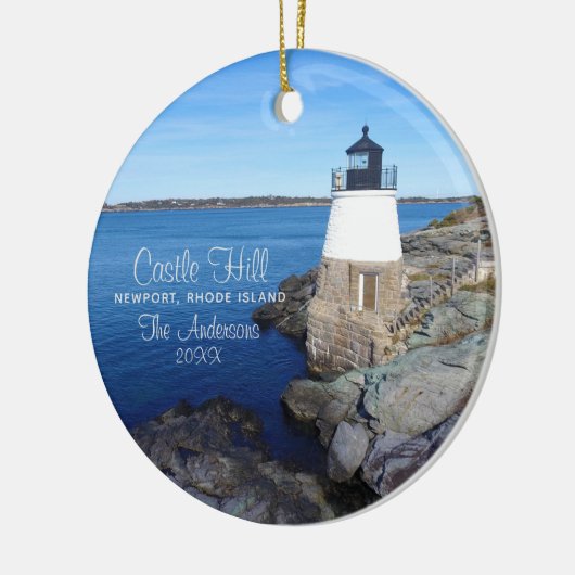 Elegant Castle Hill Lighthouse Keramisch Ornament (Links)