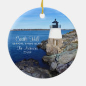 Elegant Castle Hill Lighthouse Keramisch Ornament (Achterkant)