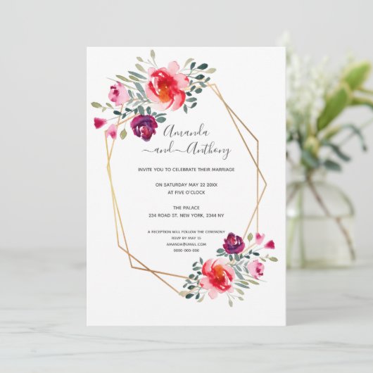 Elegant casual informele minimalistische uitnodigi kaart (Staand voorkant)