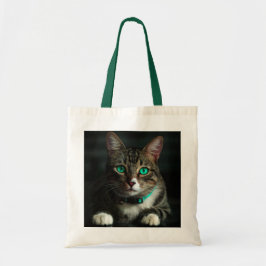 Elegant Cat Afbeelding Canvas tas