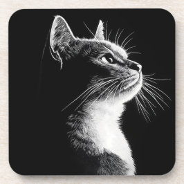 Elegant Cat Bier Onderzetter