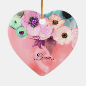 ELEGANT CAT-, BIG DIVA-PET- EN ROOS-Valentijn Keramisch Ornament (Achterkant)