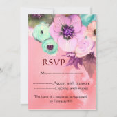 ELEGANT CAT, BIG DIVA PET EN ROZEN VALENTIJN RSVP KAART (Achterkant)