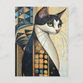 Elegant Cat Briefkaart (Voorkant)