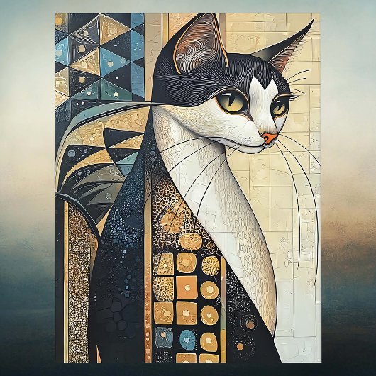Elegant Cat Briefkaart