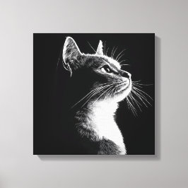 Elegant Cat Canvas Afdruk