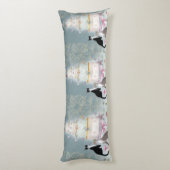 Elegant Cat Celebration Cake Lichaamskussen (Achterkant (Verticaal))