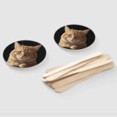 Elegant Cat Fan – Cool Style with Feline Flair Handwaaier (Niet-gemonteerd)