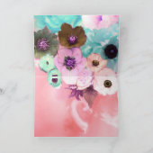 ELEGANT CAT MET DIVA-PET, PINK ROSES Vaderdag Kaart (Binnen)