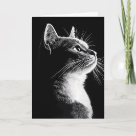 Elegant Cat Notitiekaartje