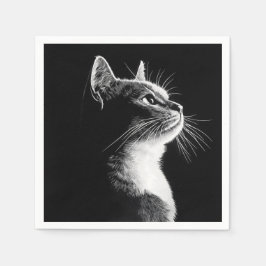 Elegant Cat Servet
